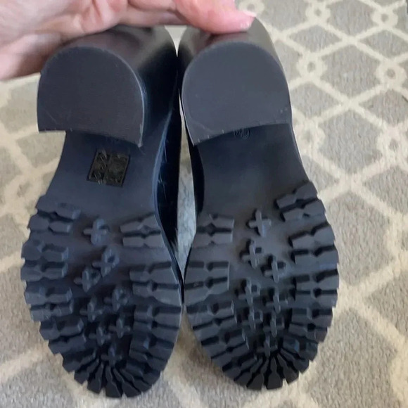 PrettyLittleThing Cleated Sole Zip Front High ankle Bootie Black Women’s size 7 - Picture 10 of 16